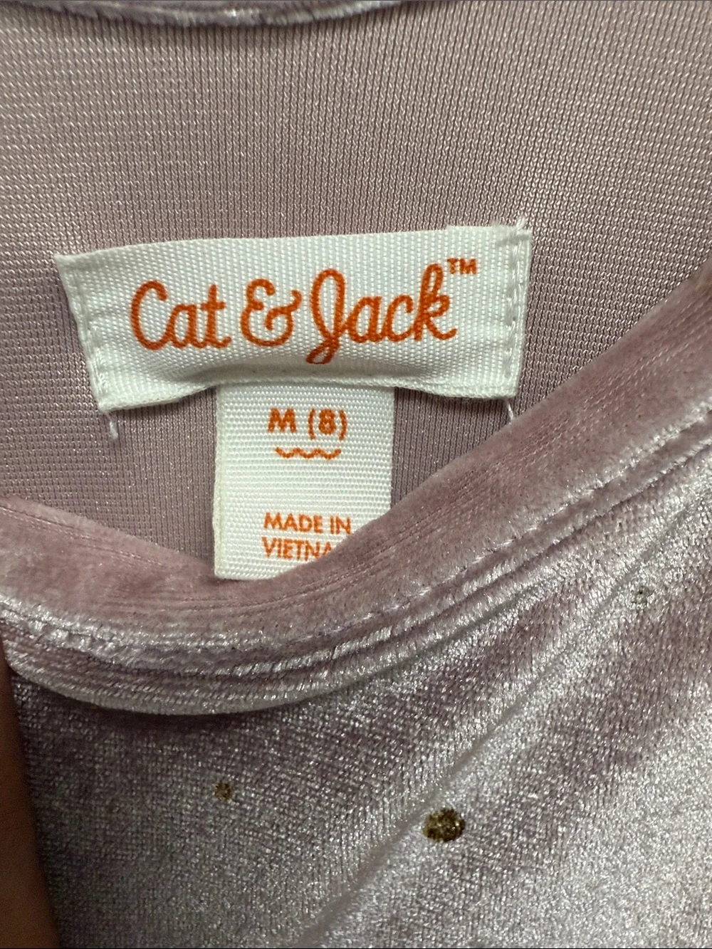Cat & Jack Dusty Rose Velvet Star Tulle Dance Dress